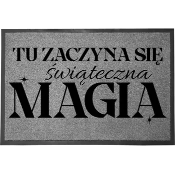 Rohožka VSTUPNÍ ROHOŽKA ŠEDÁ 40X60CM VÁNOČNÍ DÁREK | VÁNOČNÍ MAGIE