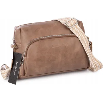 Jennifer Jones kabelka kabelka přes rameno eko kůže hnědá