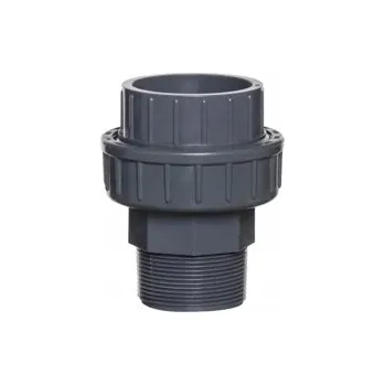 Vodovodní potrubí PVC tvarovka, šroubení bez kroužku, 20mm x 1/2