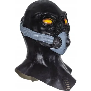 Karnevalová maska Maska na obličej Korbi LATEXOVÁ MASKA CESTOVATEL ČASEM latex černá