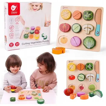 Dřevěná hračka Sada na krájení Zeleniny Classic World