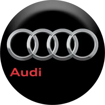 samolepka Panacea Pryskyřicové samolepky středy kol Audi černá - 4ks