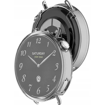 Pouzdro na mobilní telefon Pouzdro Bizon s ochranou displeje pro Xiaomi Watch S4 41 mm, pouzdro, zadní kryt , kryt