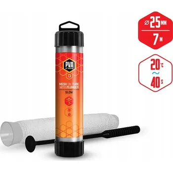 PVA síťka Delphin PVA n’tastic mesh TUBE+PUNGER 7m-25mm (trubka + pěchovadlo)