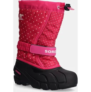 Dívčí sněhule Dětské sněhule Sorel CHILDRENS FLURRY BO růžová barva, 2114091 2114091.G 43X, EUR 36