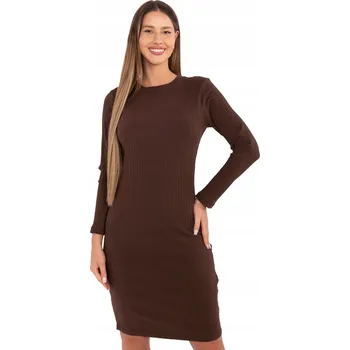 Dámské šaty Šaty RV-SK-A1049.99 tmavě hnědá L/XL