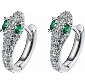 Náušnice Stříbrné náušnice zmije had křídla anděla sexy