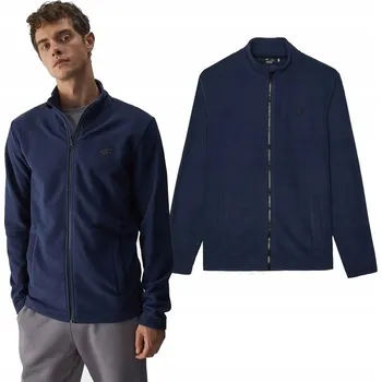 Pánská mikina 4F TEPLÝ Pánský Fleecový Mikina na Zip mikina na zip TFLEM262 > S