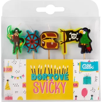 Dortová svíčka Albi Dortové svíčky sada Džungle 2,5 cm