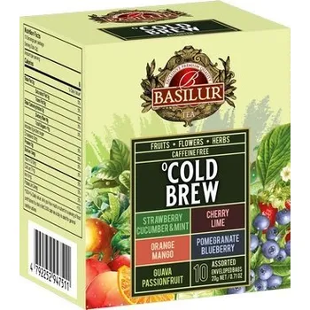 Čaj Cold Brew 10 Assorted - přebal (BASILUR - papír 10x2g)