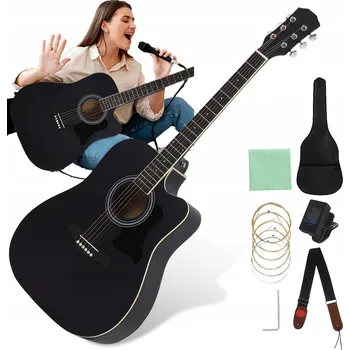 Kytara 41palcová KLASICKÁ AKUSTICKÁ KYTARA PRO ZAČÁTEČNÍKY + PŘÍSLUŠENSTVÍ