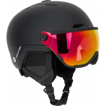 Lyžařská helma ATTABO Avens 2.0 s hledím, černá, 55-58 cm