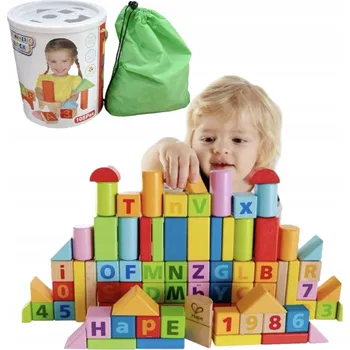 ostatní stavebnice Pastelové Vzdělávací Stavebnice s Písmeny a Čísly