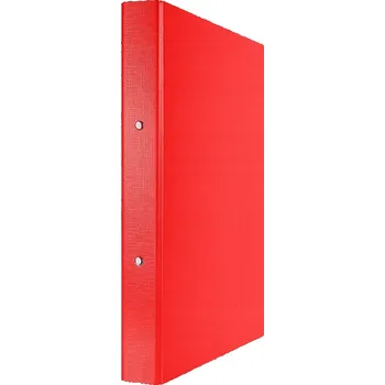 Kroužkový pořadač Donau, PP, A4/2 kroužky/30 mm, červený