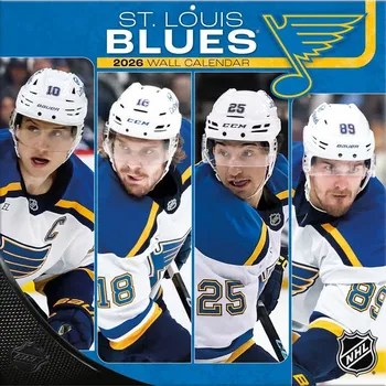 Kalendář JF Turner Kalendář St. Louis Blues NHL 2026 Wall Calendar
