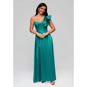 Dámské šaty Larica Společenské šaty LA-OM-DLR176 Barva: Tyrkysová, Velikost: XS