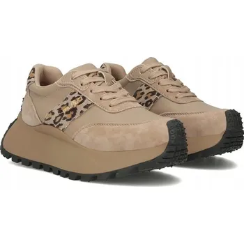 Dámské tenisky Dámské kožené tenisky Filippo na platformě, semišové sportovní boty, vel.