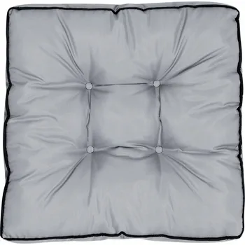 Polštář Polštář zahradní s vysokou stranou a lemováním 50x50 cm tmavě šedý Indygosklep