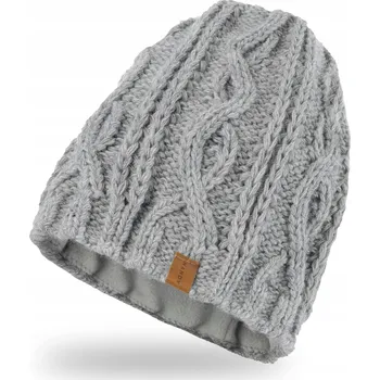 Čepice Nandy zimní čepice beanie šedá, univerzální velikost