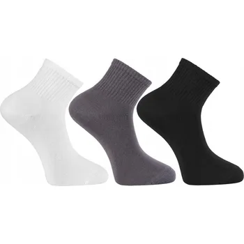 Pánské ponožky Ponožky bavlněné ponožky Moraj 3/4 3-pack 39-42 bílá/černá