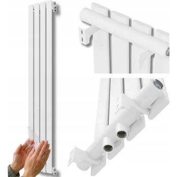 Radiátor Koupelnový radiátor vodní Granitan 458 W 296 x 1400 mm bílý