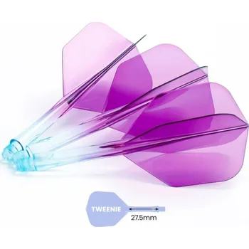 Příslušenství pro šipky Caliburn Letky SUP - No6 - Two Tone - Blue & Purple - midi