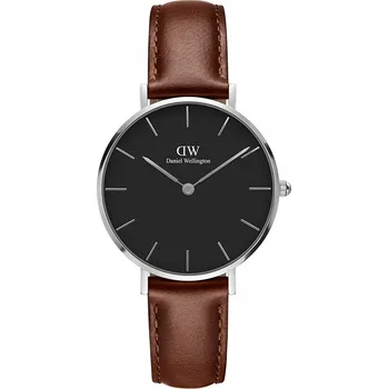 Hodinky Daniel Wellington dámské hodinky Petite St Mawes 32mm Stříbro/Černé