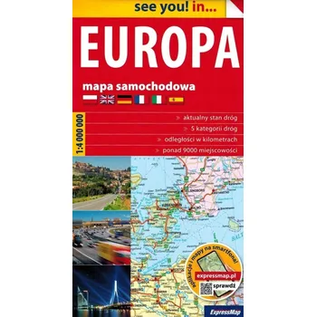 Europa papierowa mapa samochodowa 14 000 000 Kolektiv autorů