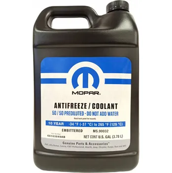 Náplň do chladiče a ostřikovače Chladicí kapalina Mopar OAT 3,780 l fialová, připravená k použití
