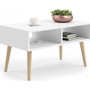 Konferenční stolek Konferenční stolek Kobi obdélníkový 90 x 50 x 55 cm bílý