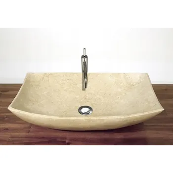 Umyvadlo Umyvadlo na desku kulaté Neg béžové