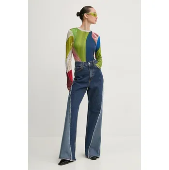 Dámské džíny Džíny K+LUSHA dámské, modrá barva, KLW03005DF132KLW73 55J, vel. 29