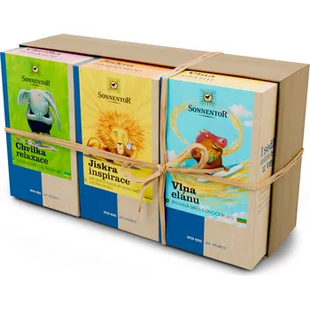 Horký nápoj Sonnentor Dárkové balení 3 čajů - Motivace