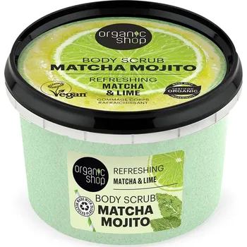 Tělový peeling Organic Shop Tělový peeling Matcha a limetka 250 ml