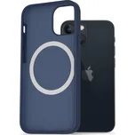 Kryt na mobil AlzaGuard Silicone Case Compatible with Magsafe pro iPhone 13 Mini modrý