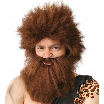 Karnevalová paruka Guirca paruka polodlouhé vlasy tmavě blond