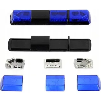 autíčko Maják Tesla Holomý VSL 012 - modrý - stavebnice CAL 1:43