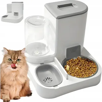 Miska pro psa DÁVKOVAČ KRMIVA A VODY PRO PSA KOČKU ZVÍŘATA 2v1