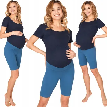 Dámské legíny Těhotenské cyklistické kraťasy legíny dámské sportovní krátké bavlněné bezešvé XXL