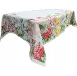 Gobelínový ubrus zahrada jaro květiny 140x180 elegantní odolný proti skvrnám tkaný