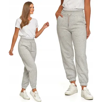 Dámské legíny Zateplené dámské tepláky s vysokým pasem Klasické MORAJ 3XL