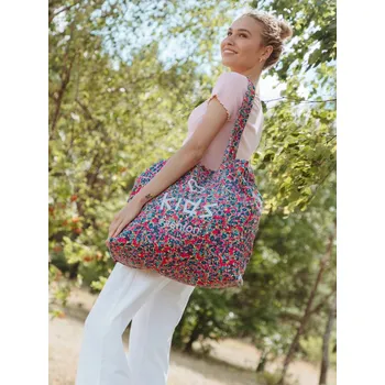 Kabelka KIDSFASHION nákupní taška shopper bavlna modrá