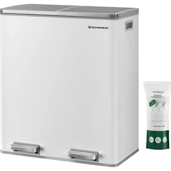 Odpadkový koš Odpadkový koš Songmics 60 l, 2-komorový