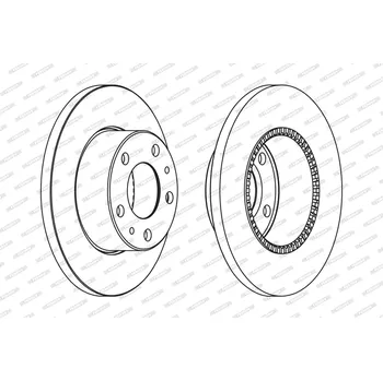 Brzdový kotouč Brzdový kotouč FERODO FCR196A