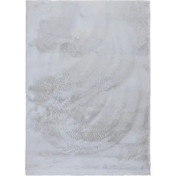 Koberec KOBEREC DO POKOJE MĚKKÝ CHLUPATÝ PŘÍJEMNÝ NA DOTEK HEBKÝ KRÁLÍK 120x170CM ŠEDÝ