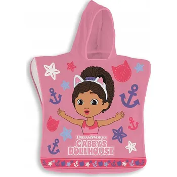 Deka s kapucí Coriex 100 x 50 cm růžová