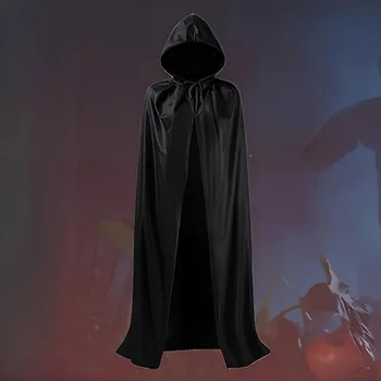 Karnevalový kostým HALLOWEENSKÝ KOSTÝM PLÁŠŤ UPÍRA S S KAPUCÍ KOSTÝM KARNEVALOVÝ PLES