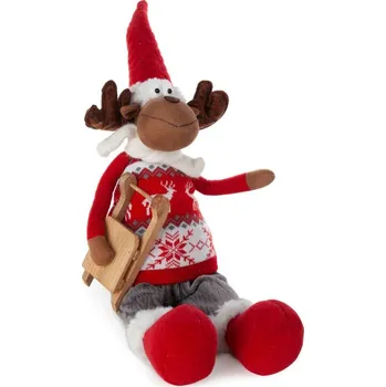 Vánoční ozdoba Vánoční dekorace DOLL 73 A červená