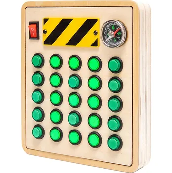 Dřevěná hračka Dřevěné Montessori Hračky Rozvíjející Jemnou Motoriku - Elektronické