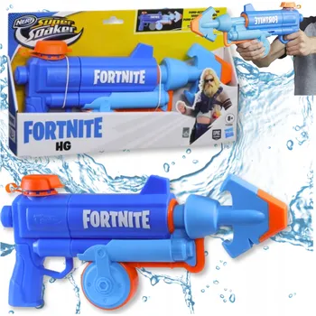 Dětská zbraň VODNÍ PISTOLE FORTNITE NERF SUPER SOAKER PUŠKA / VODNÍ VODNÍ STŘÍKAČKA NA KOUPAČKU